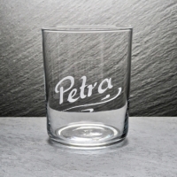Trinkglas Rundboden 250 ml mit Namen graviert